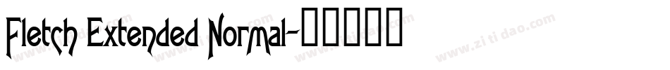 Fletch Extended Normal字体转换
